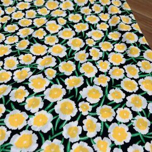 Diane Von Furstenberg Floral Yellow and White Mini Dress Size 0 NWT